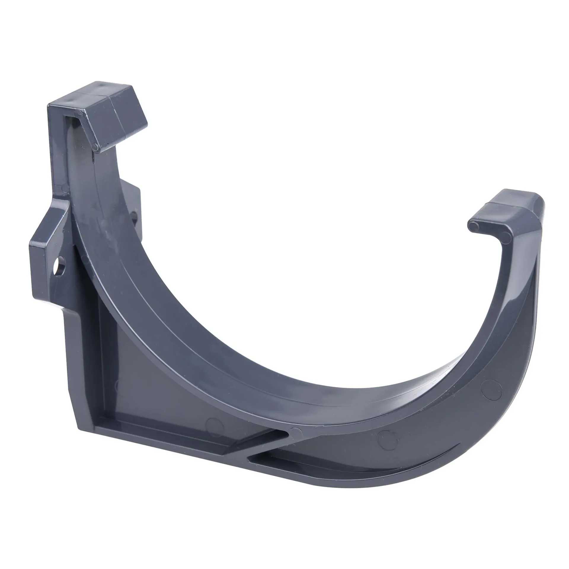 Muovikannatin räystäskourulle grafiitinharmaa