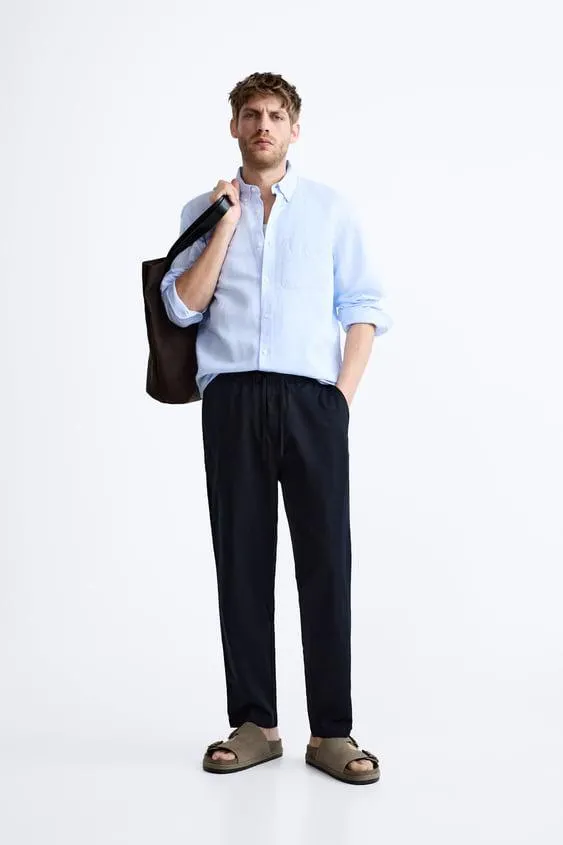 BUCKLED SPLIT SUEDE SANDALS