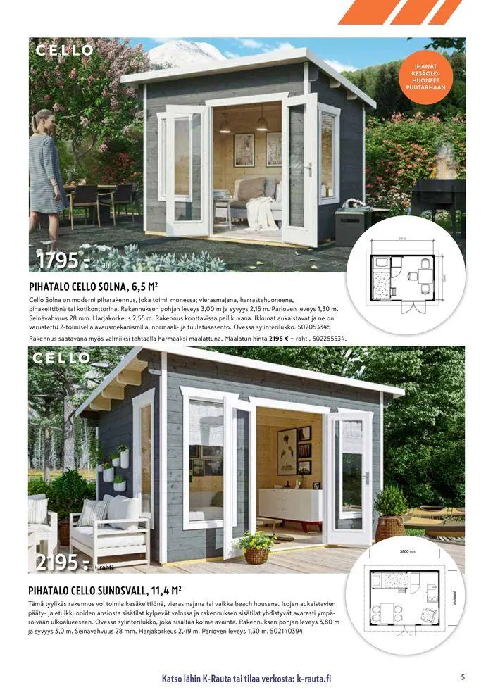 Piharakennusesite 2024 voimassa alkaen 11. huhtikuuta - 31. joulukuuta 2024 - Tarjouslehti sivu 5