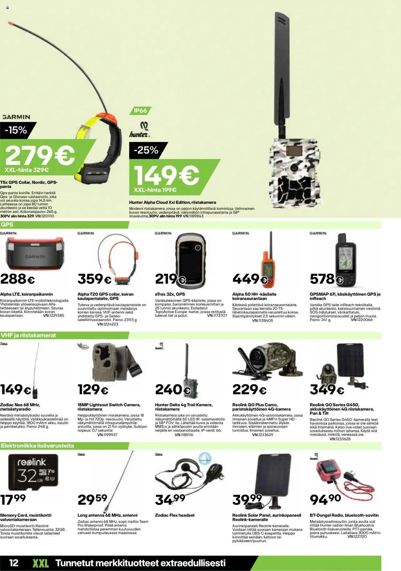 XXL tarjoukset voimassa alkaen 19. elokuuta - 25. elokuuta 2024 - Tarjouslehti sivu 12