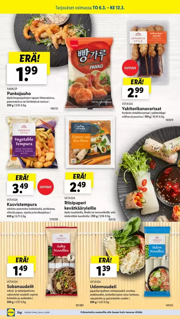 Houkuttelevia erikoistarjouksia kaikille voimassa alkaen 3. maaliskuuta - 12. maaliskuuta 2025 - Tarjouslehti sivu 14