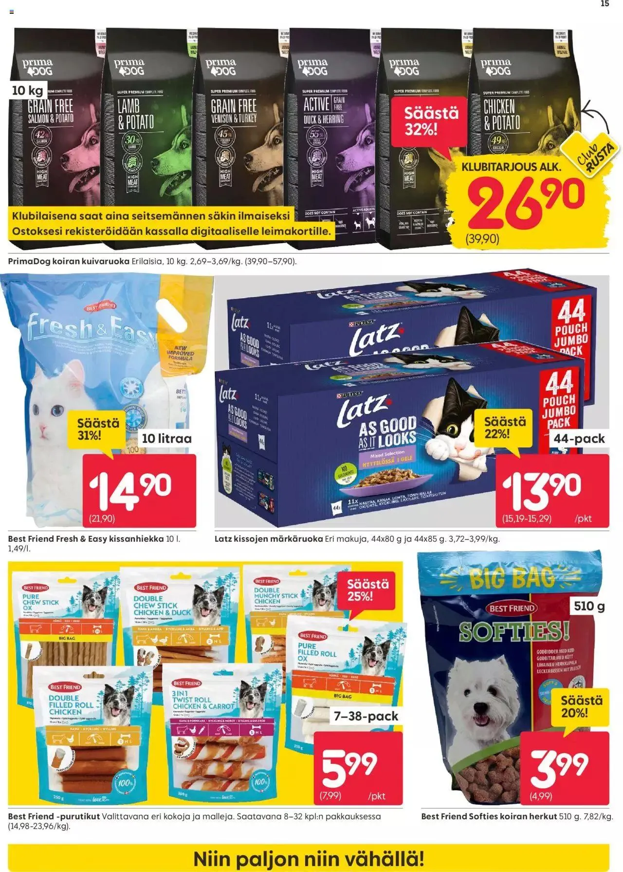 Rusta tarjoukset voimassa alkaen 27. toukokuuta - 2. kesäkuuta 2024 - Tarjouslehti sivu 15