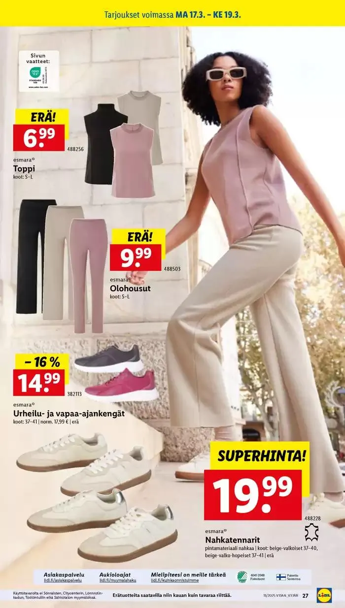 Lidl tarjoukset voimassa alkaen 10. maaliskuuta - 19. maaliskuuta 2025 - Tarjouslehti sivu 33