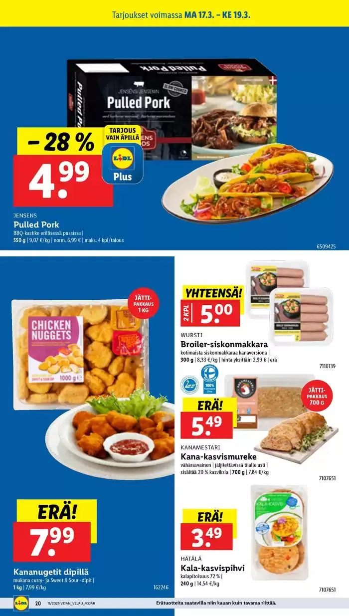 Lidl tarjoukset voimassa alkaen 10. maaliskuuta - 19. maaliskuuta 2025 - Tarjouslehti sivu 26