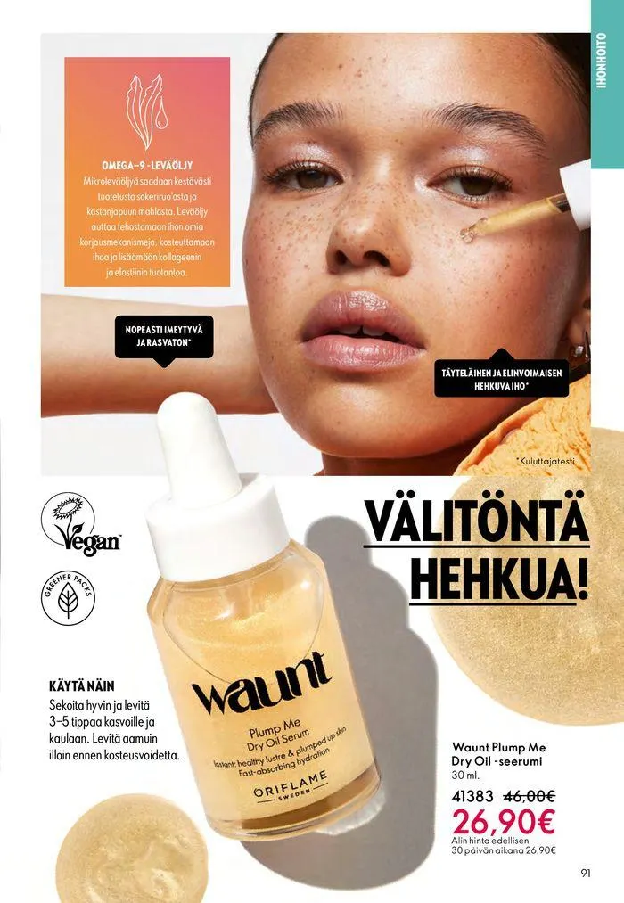 Oriflame tarjoukset voimassa alkaen 22. elokuuta - 5. syyskuuta 2024 - Tarjouslehti sivu 91