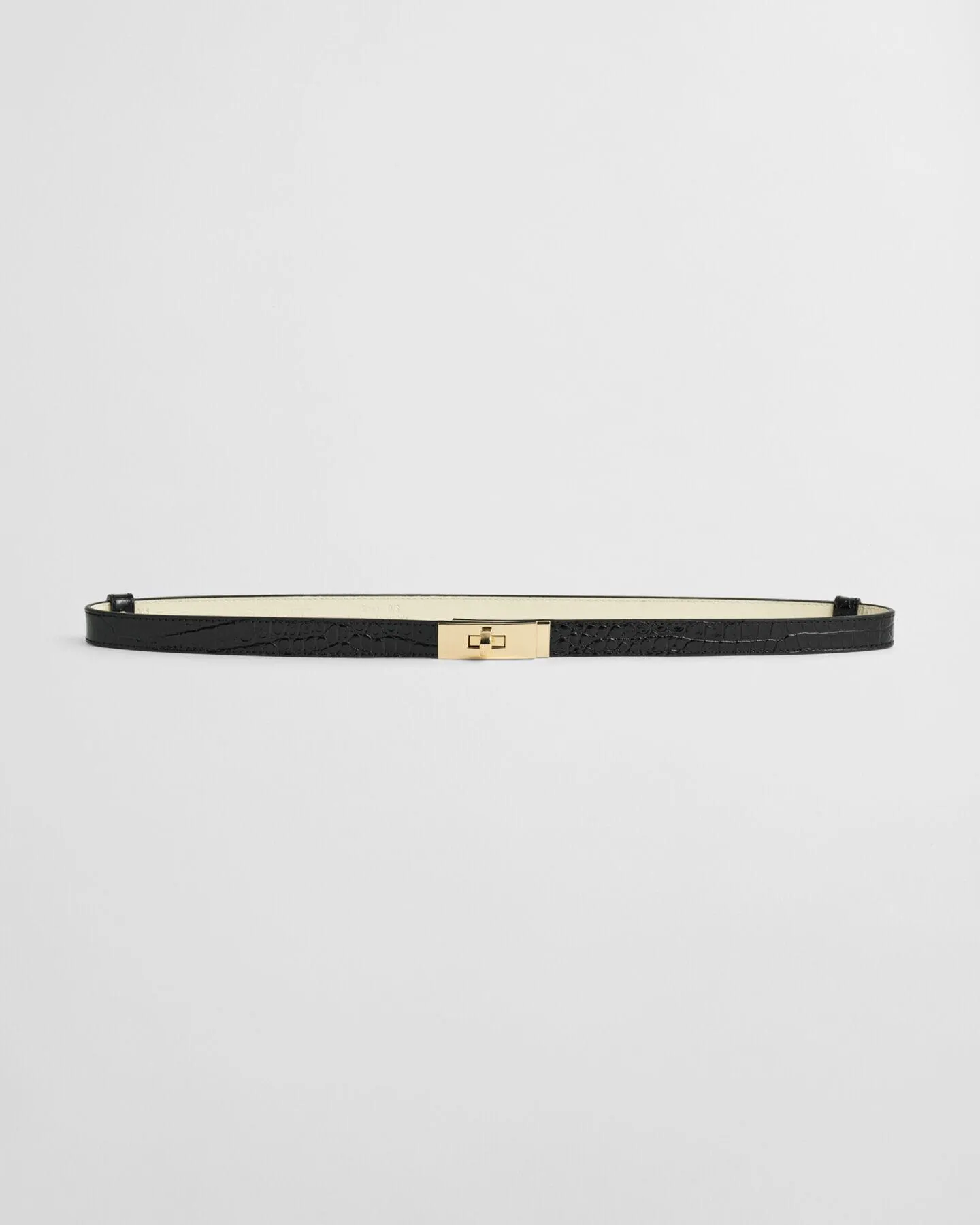 Krokotiilikuvioitu kääntösoljellinen vyö