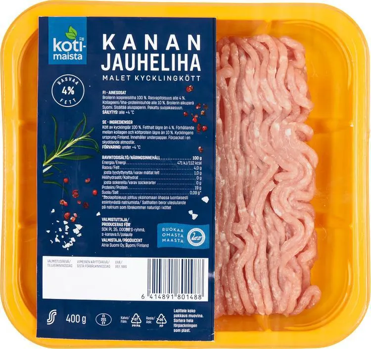 Kotimaista Kanan Jauheliha 400g