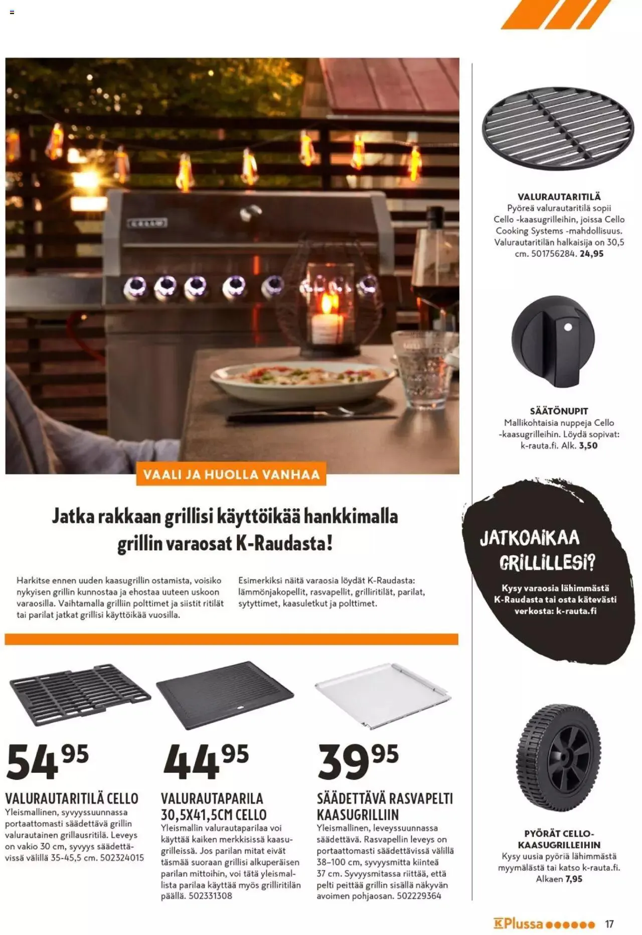 K-Rauta - Liekeissä-kuvasto 2023 voimassa alkaen 27. maaliskuuta - 31. heinäkuuta 2023 - Tarjouslehti sivu 17