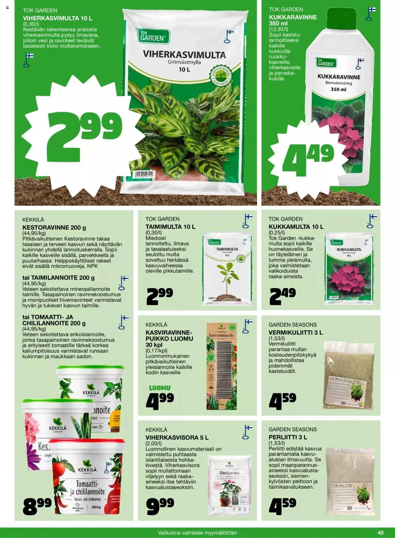 Tokmanni - Kesä 2023 voimassa alkaen 17. huhtikuuta - 31. joulukuuta 2023 - Tarjouslehti sivu 45