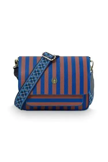 Pip Studio olkalaukku Fenna Medium Stripe Blue