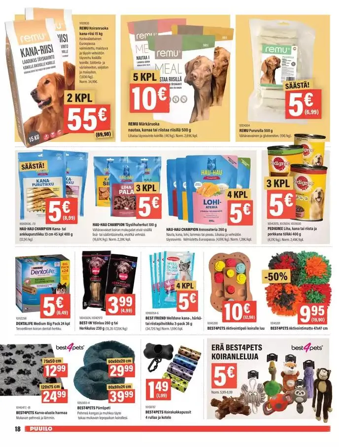 Puuilo tarjoukset voimassa alkaen 5. maaliskuuta - 16. maaliskuuta 2025 - Tarjouslehti sivu 18
