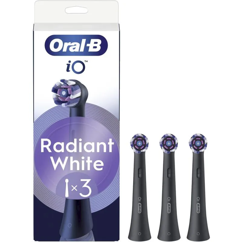 Vaihtoharja Oral-B 3 kpl iO Radiant White Black