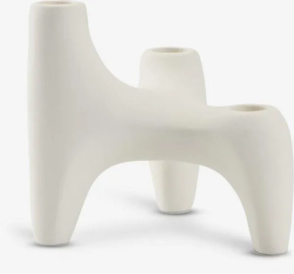 Kynttilänjalka VIGNIR L13xP16xK15cm luonnonvalkoinen