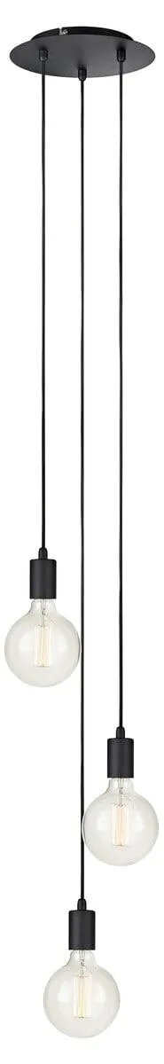 Kattovalaisin Markslöjd Sky, pyöreä musta, 25 cm