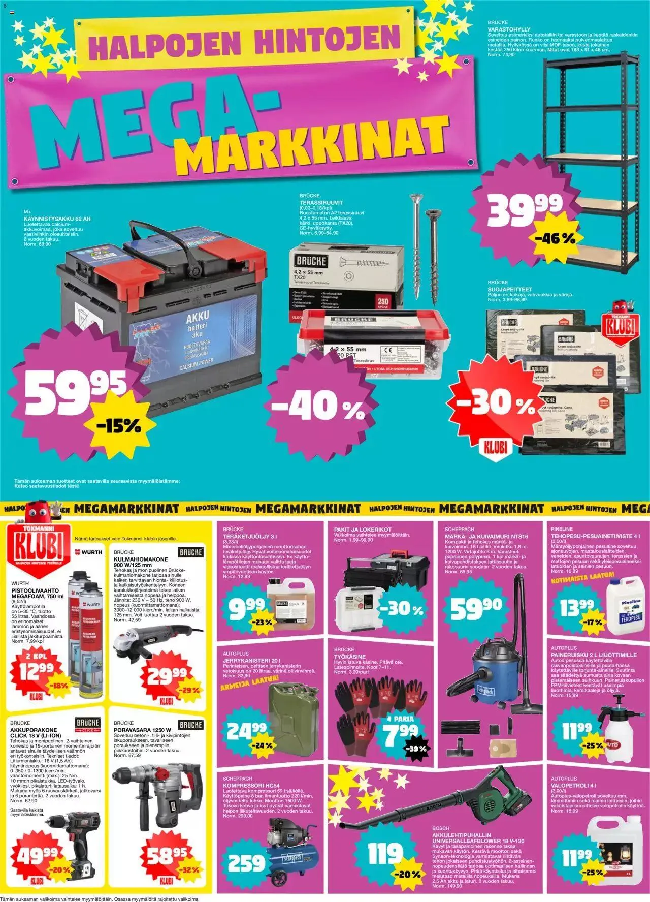 Tokmanni tarjoukset voimassa alkaen 25. syyskuuta - 1. lokakuuta 2023 - Tarjouslehti sivu 8