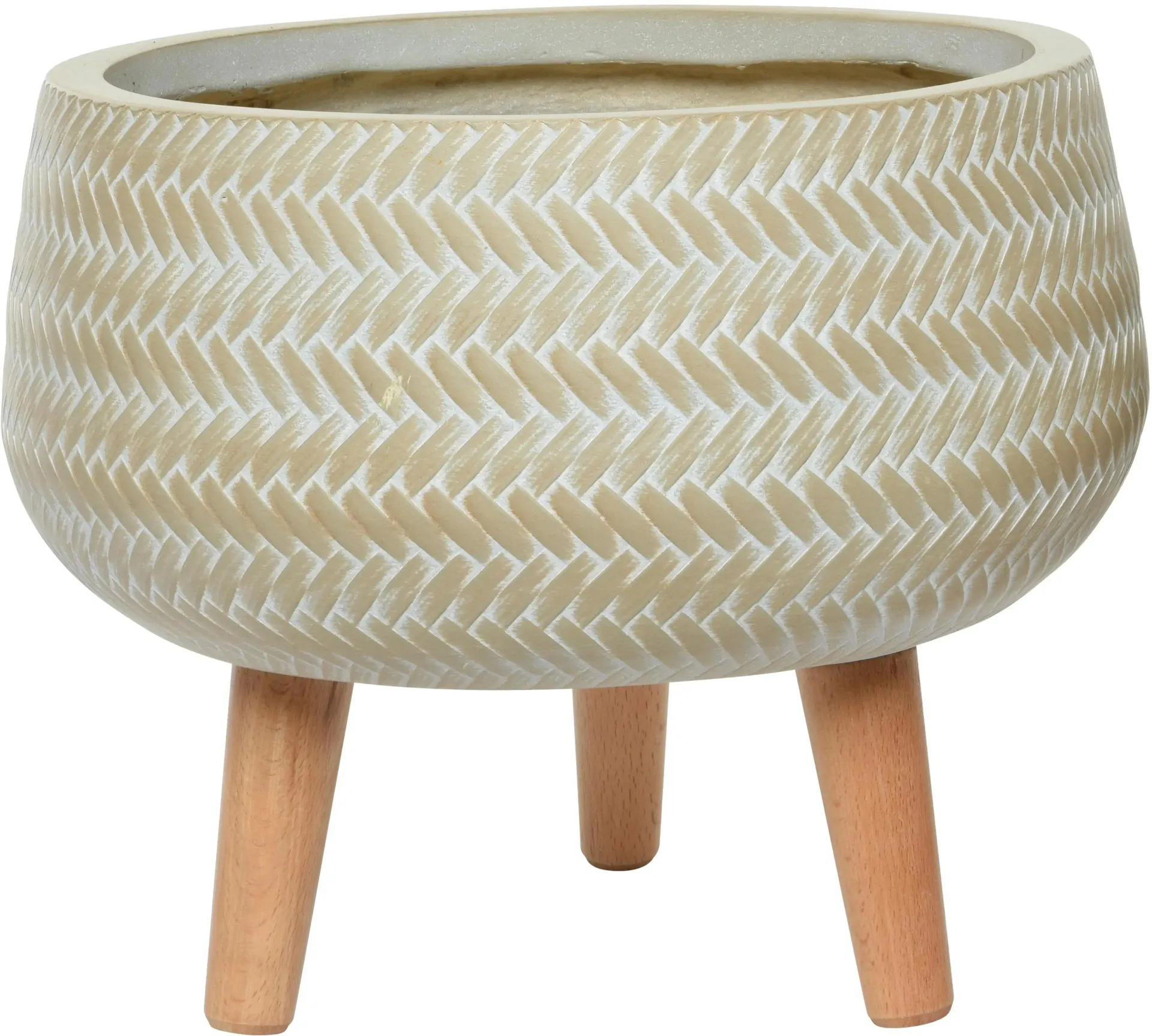 Decoris Ruukku Alex jaloilla kuitusavi beige