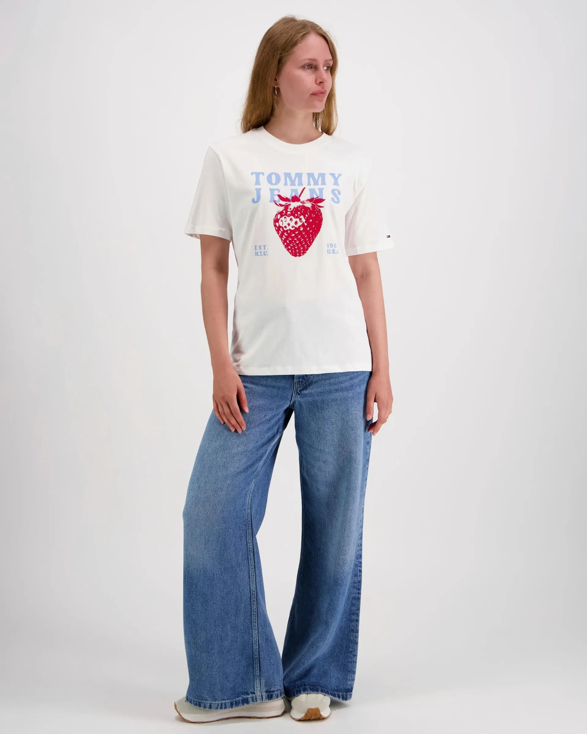 Tommy Jeans Tjw rlx tj strawberry t-paita