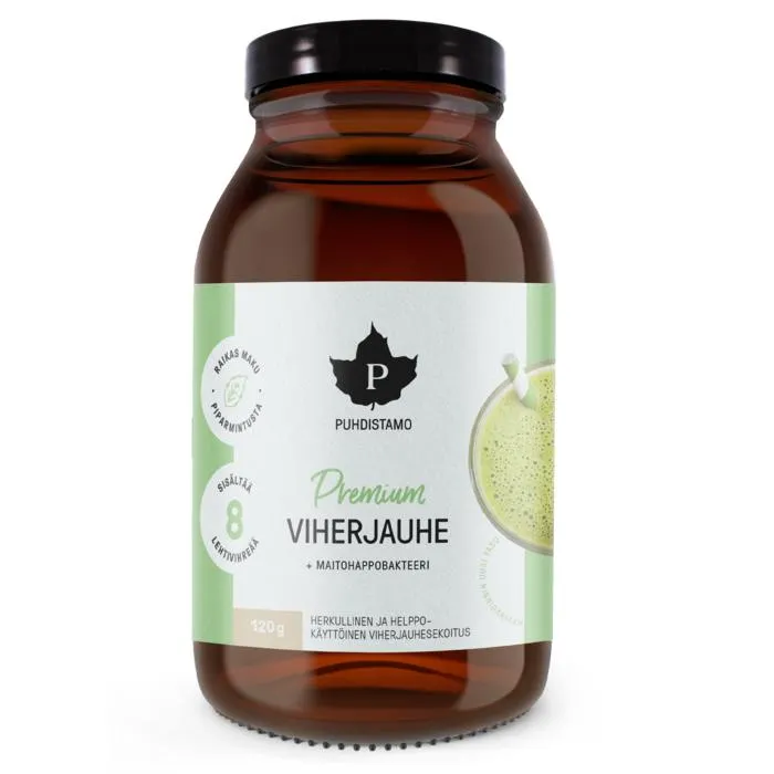 Premium Viherjauhe (+ maitohappobakteeri) , 120 g