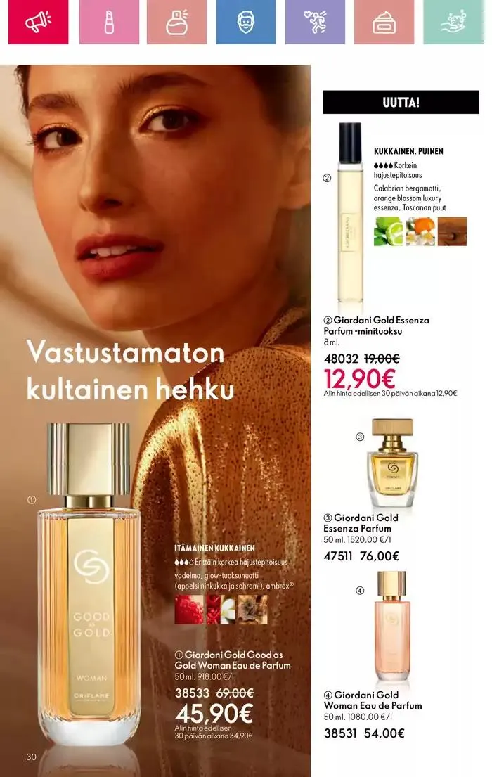 Oriflame tarjoukset voimassa alkaen 9. maaliskuuta - 29. maaliskuuta 2025 - Tarjouslehti sivu 30