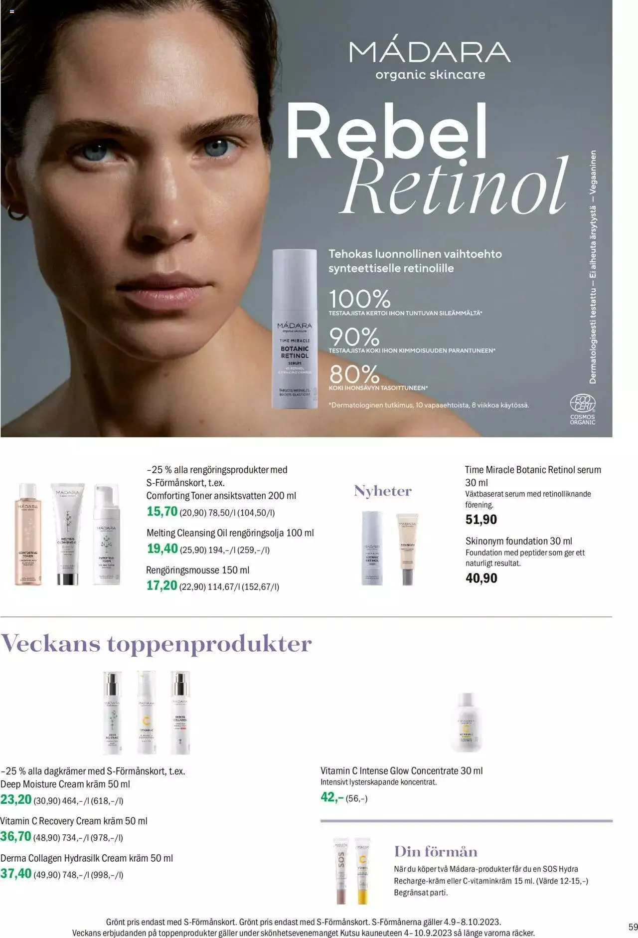 Sokos - Sokos kuvasto ruotsi syyskuu 2023 voimassa alkaen 4. syyskuuta - 8. lokakuuta 2023 - Tarjouslehti sivu 59