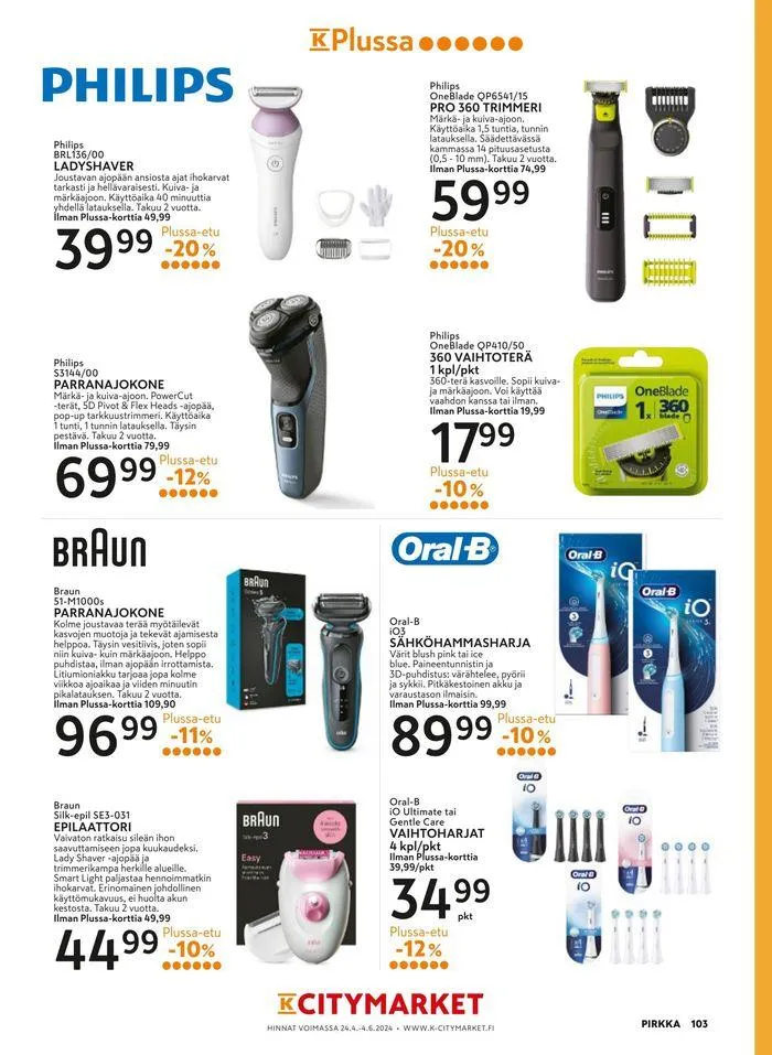 Pirkka 5/2024 voimassa alkaen 24. huhtikuuta - 31. toukokuuta 2024 - Tarjouslehti sivu 4