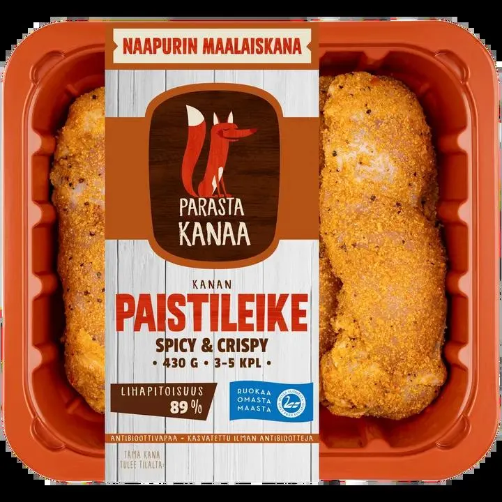 Naapurin Maalaiskanan paistileike, spicy & crispy 430g