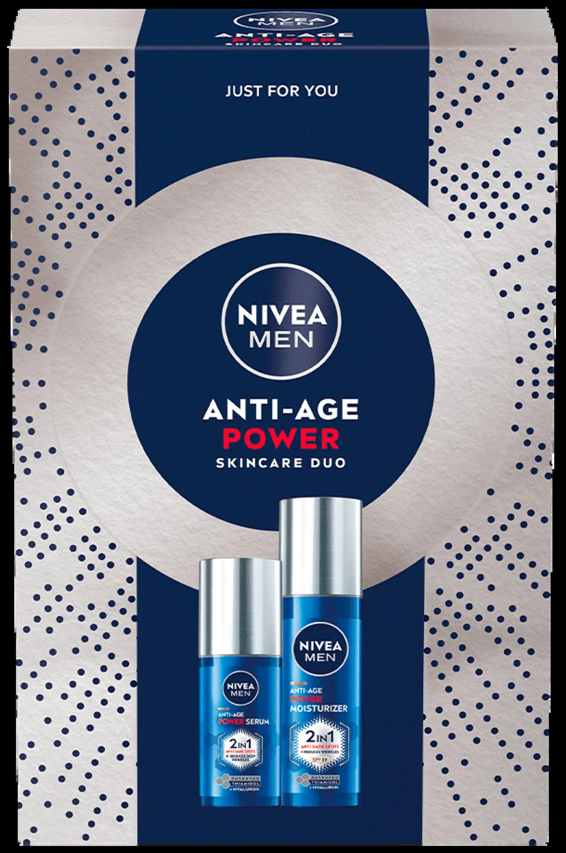 NIVEA MEN Anti-Age Power lahjapakkaus 2025 sis. 2 tuotetta