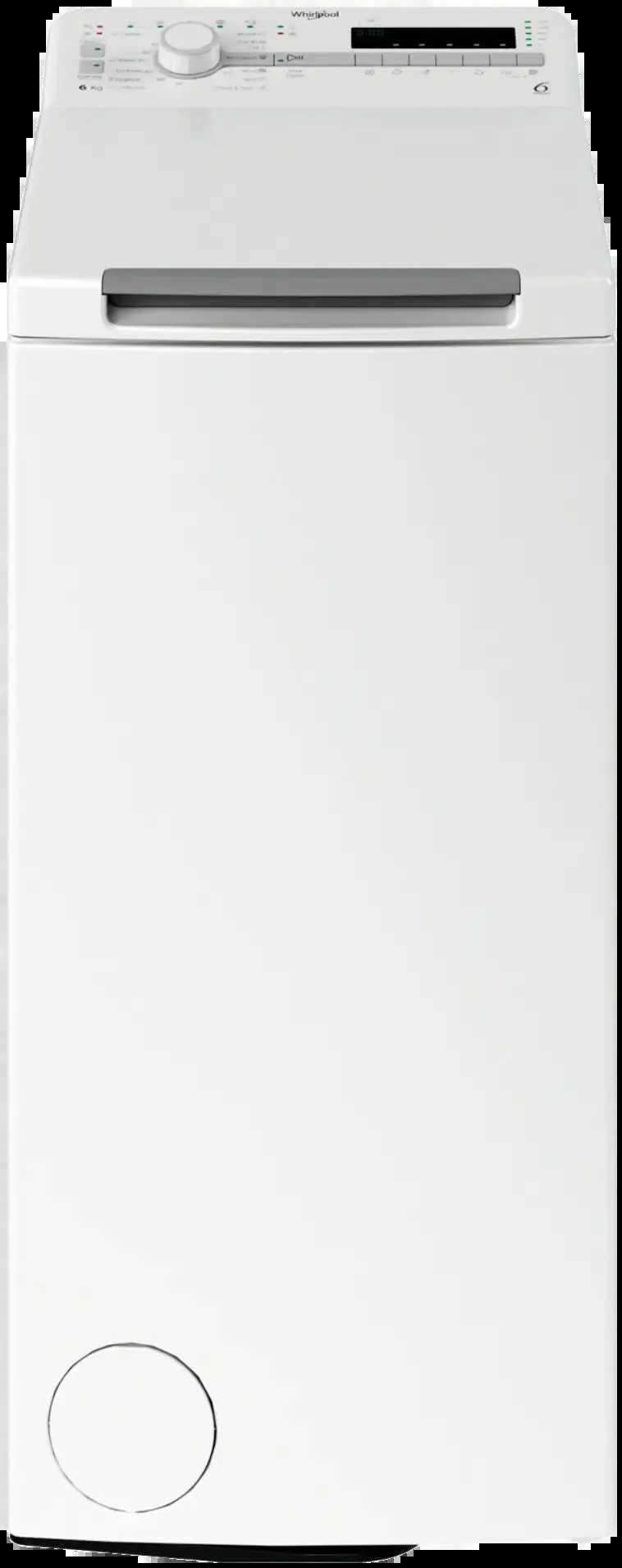 Whirlpool päältä täytettävä pyykinpesukone TDLR 6240SS EU/N 6kg valkoinen