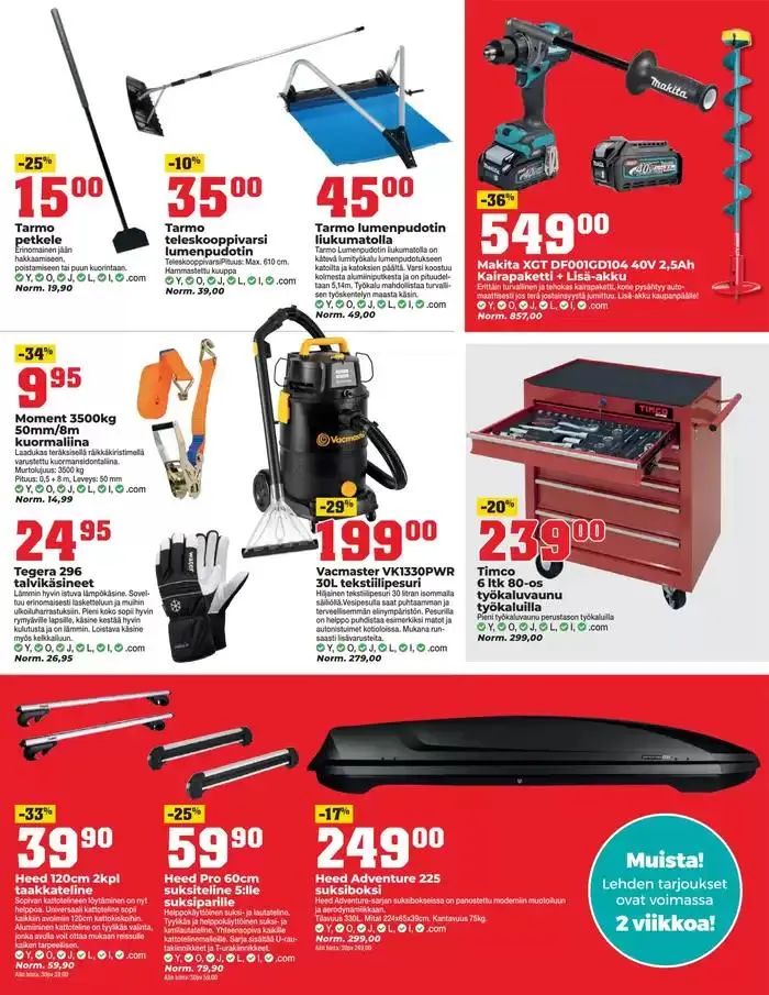 Huippudiilejä kaikille asiakkaille voimassa alkaen 5. helmikuuta - 19. helmikuuta 2025 - Tarjouslehti sivu 14