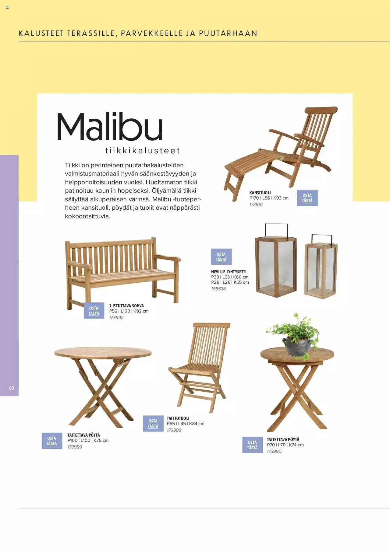 Masku tarjoukset - KESÄ 2024 voimassa alkaen 1. huhtikuuta - 31. joulukuuta 2024 - Tarjouslehti sivu 60