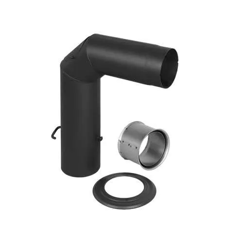 Pisla savuputkisarja 120mm musta/teräs