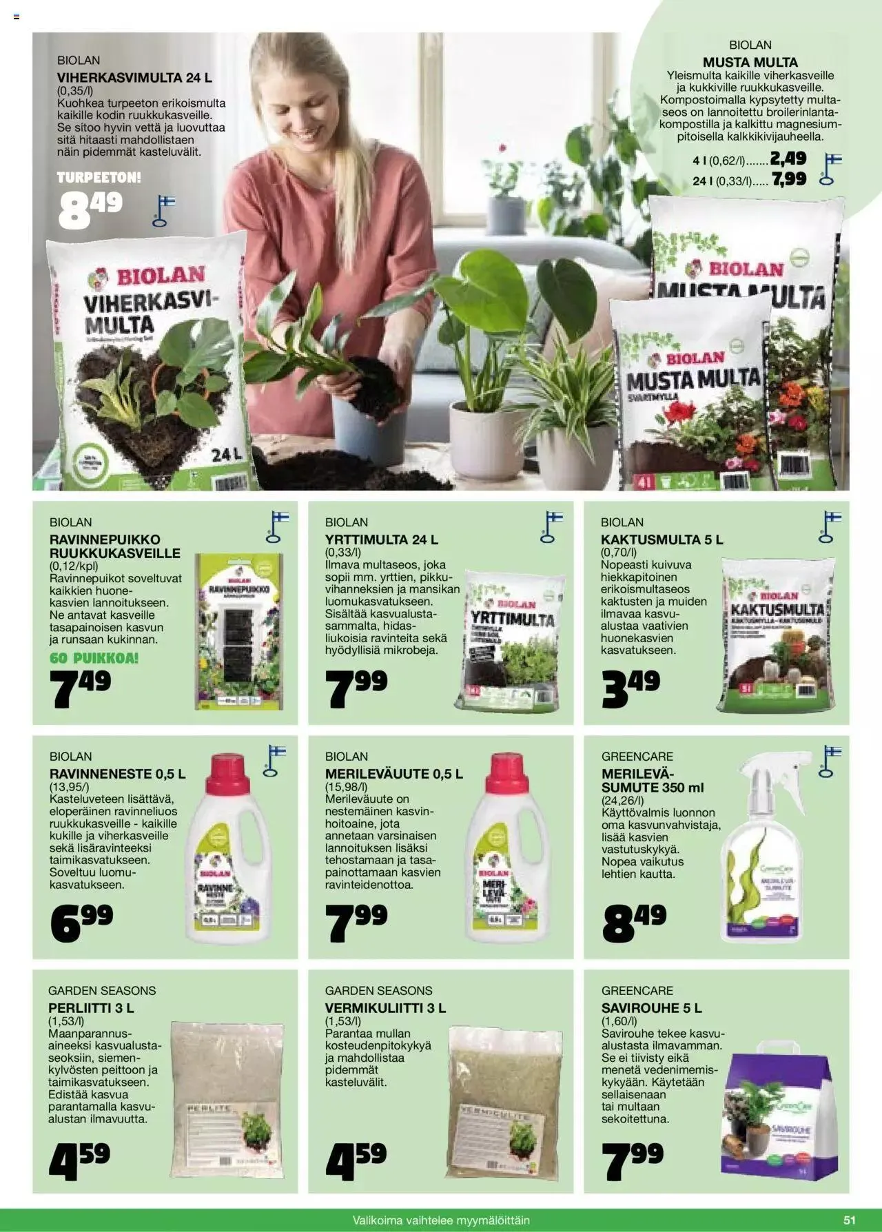 Tokmanni - Kesä 2024 voimassa alkaen 1. huhtikuuta - 31. joulukuuta 2024 - Tarjouslehti sivu 51