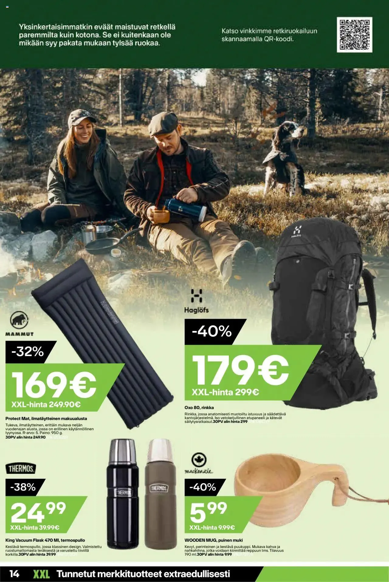 XXL tarjoukset voimassa alkaen 19. elokuuta - 25. elokuuta 2024 - Tarjouslehti sivu 14