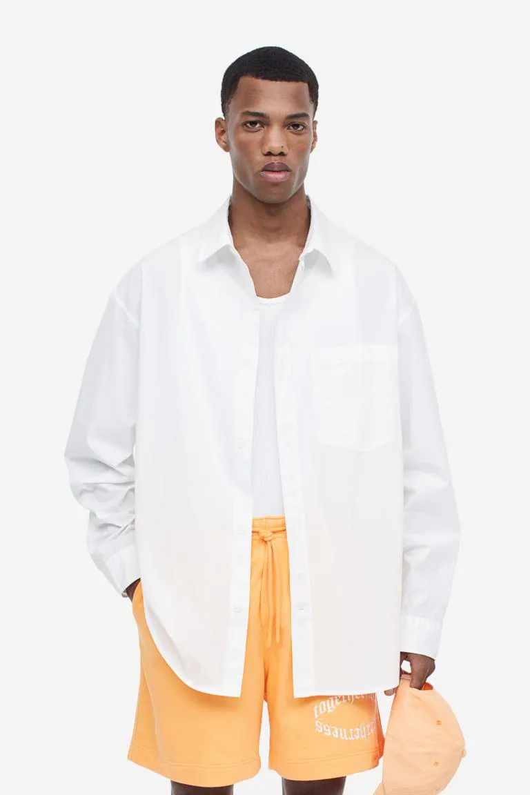 Popliinipaita Oversized Fit