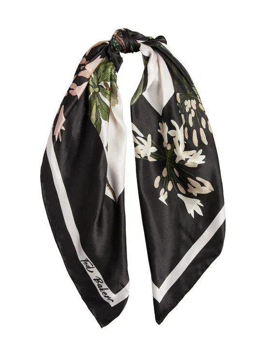 Janasi Floral -silkkihuivi 90 x 90 cm