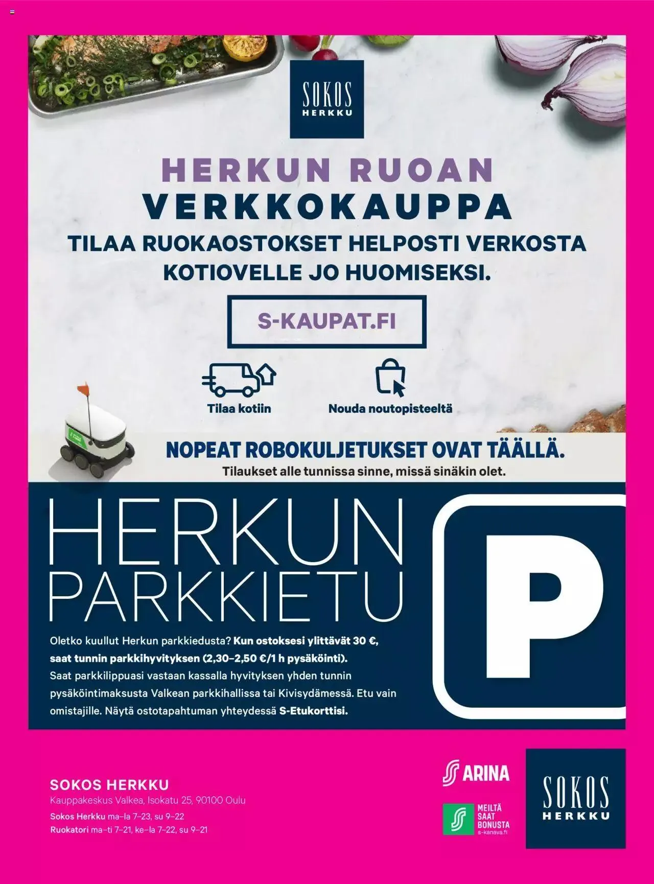 Sokos - Sokos Herkku Oulu Valkea 3+1 päivää syksy 2023 voimassa alkaen 27. syyskuuta - 1. lokakuuta 2023 - Tarjouslehti sivu 8