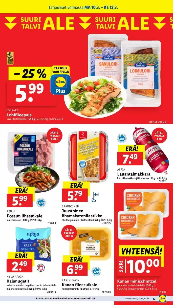 Houkuttelevia erikoistarjouksia kaikille voimassa alkaen 3. maaliskuuta - 12. maaliskuuta 2025 - Tarjouslehti sivu 25