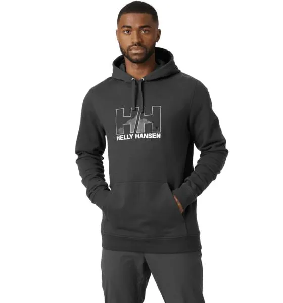nord graphic pull over hoodie m