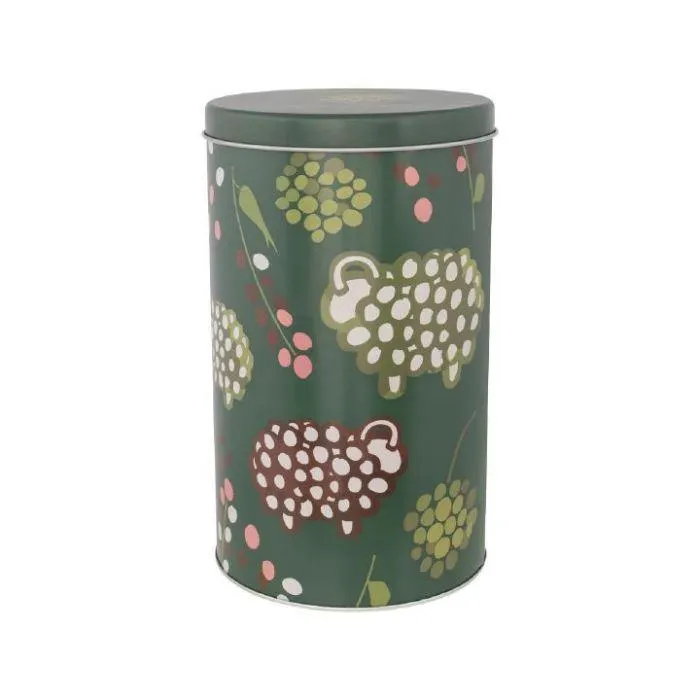 Pässit kedolla -peltipurkki Ø 12,5 cm, vihreä