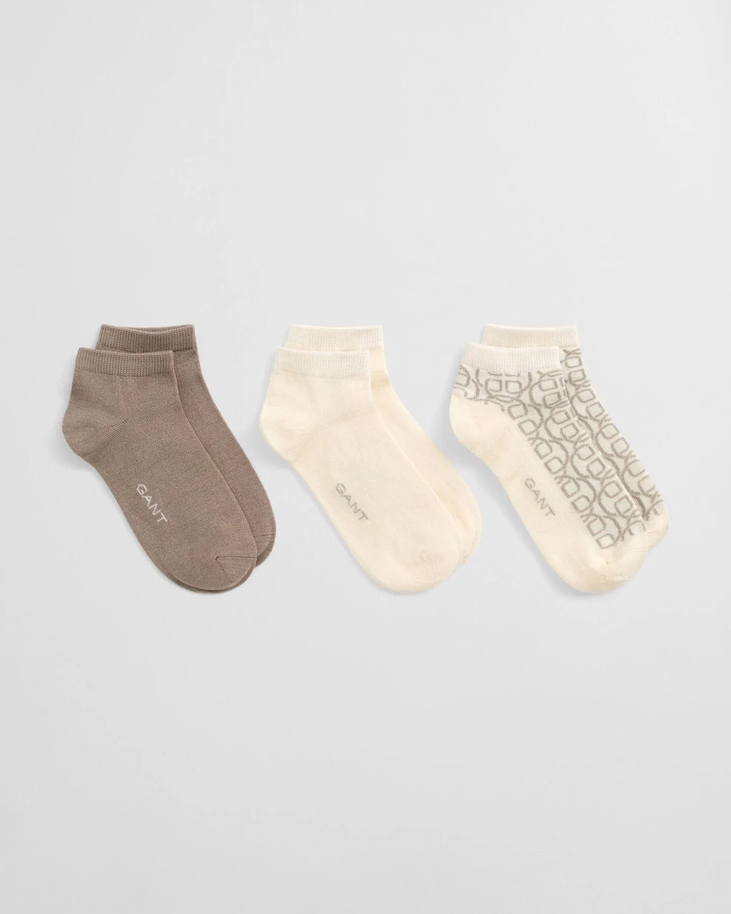 Monogram-nilkkasukat (3 paria)