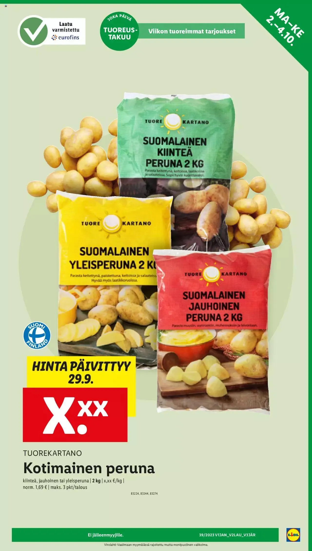 Lidl tarjoukset voimassa alkaen 28. syyskuuta - 4. lokakuuta 2023 - Tarjouslehti sivu 27