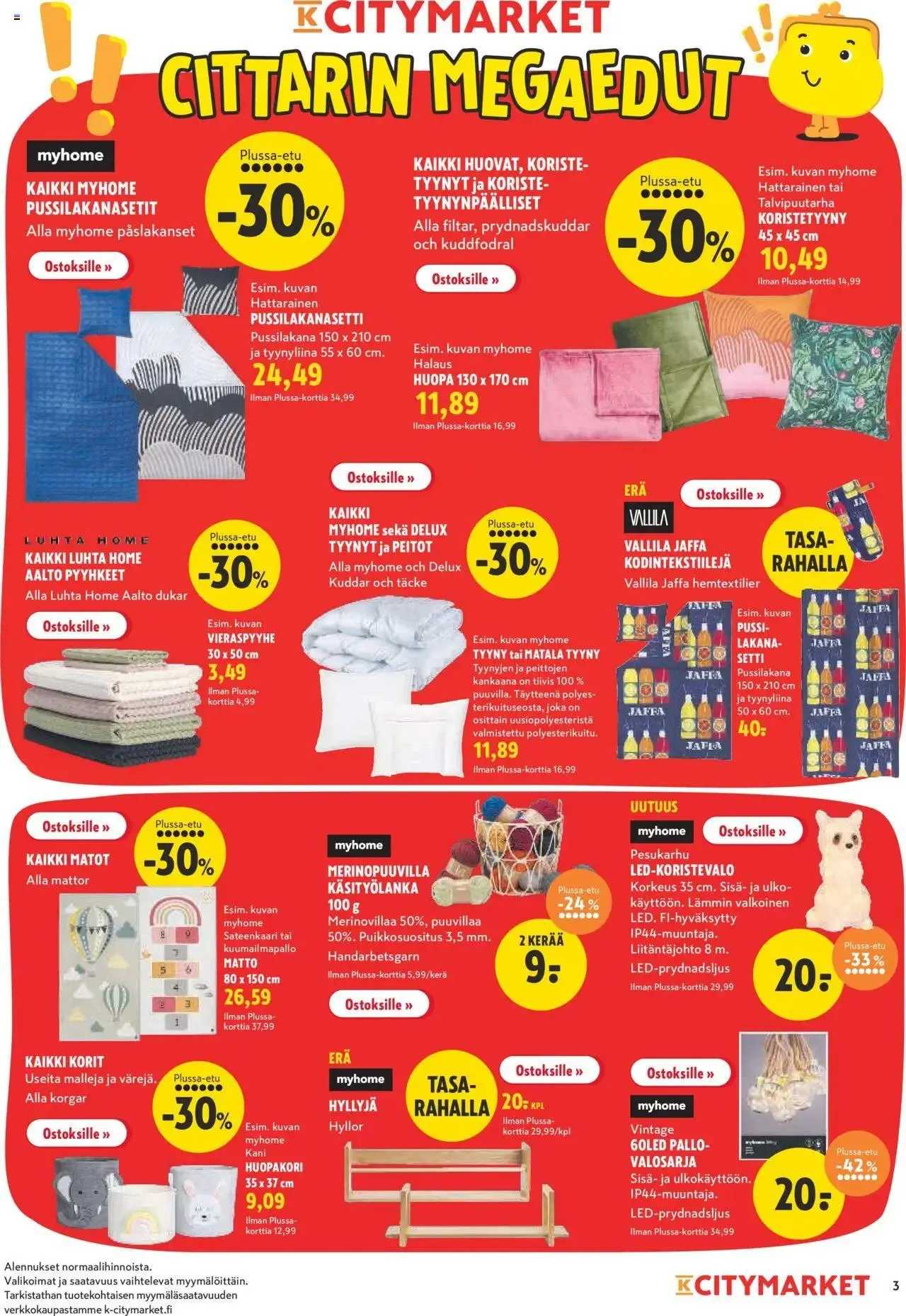 K-Citymarket tarjoukset voimassa alkaen 16. syyskuuta - 22. syyskuuta 2024 - Tarjouslehti sivu 3