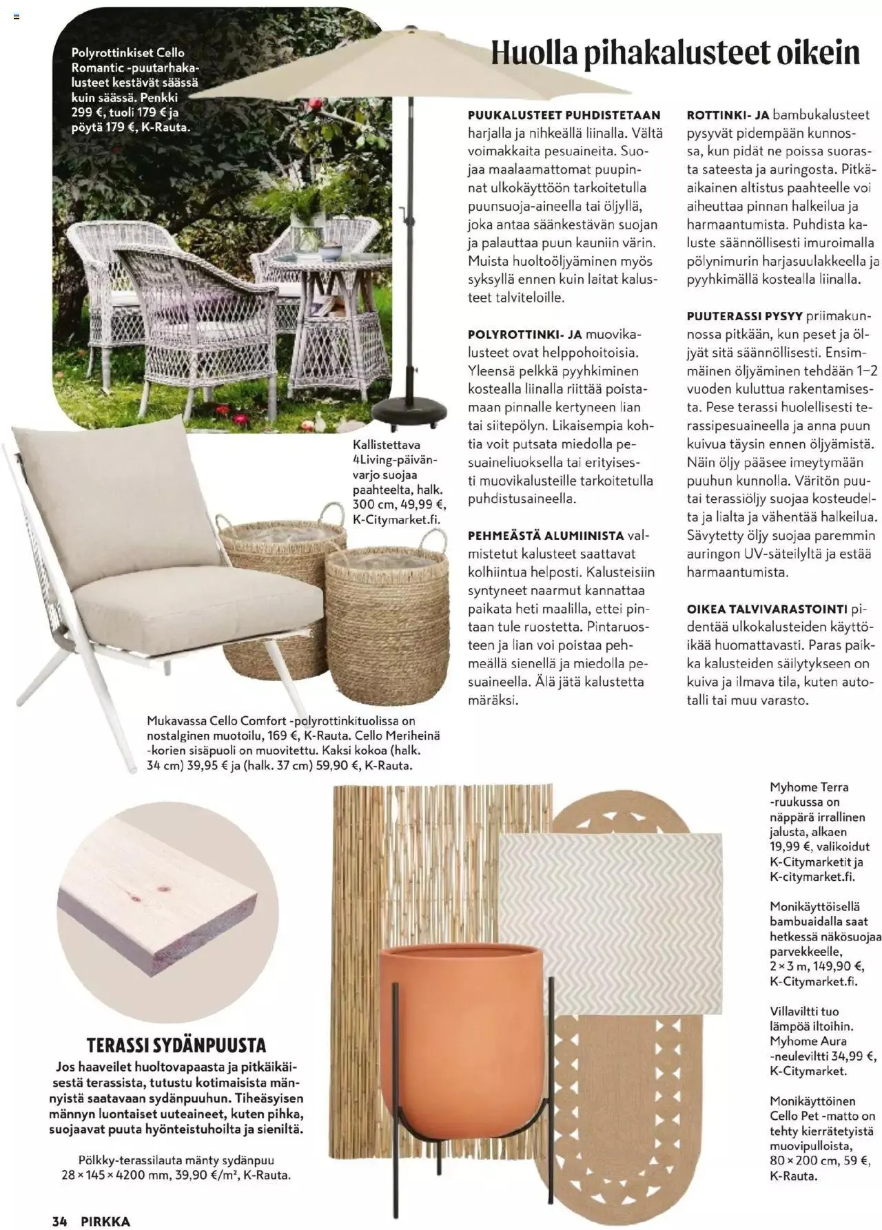 K-Market - Pirkka voimassa alkaen 27. maaliskuuta - 23. huhtikuuta 2024 - Tarjouslehti sivu 34