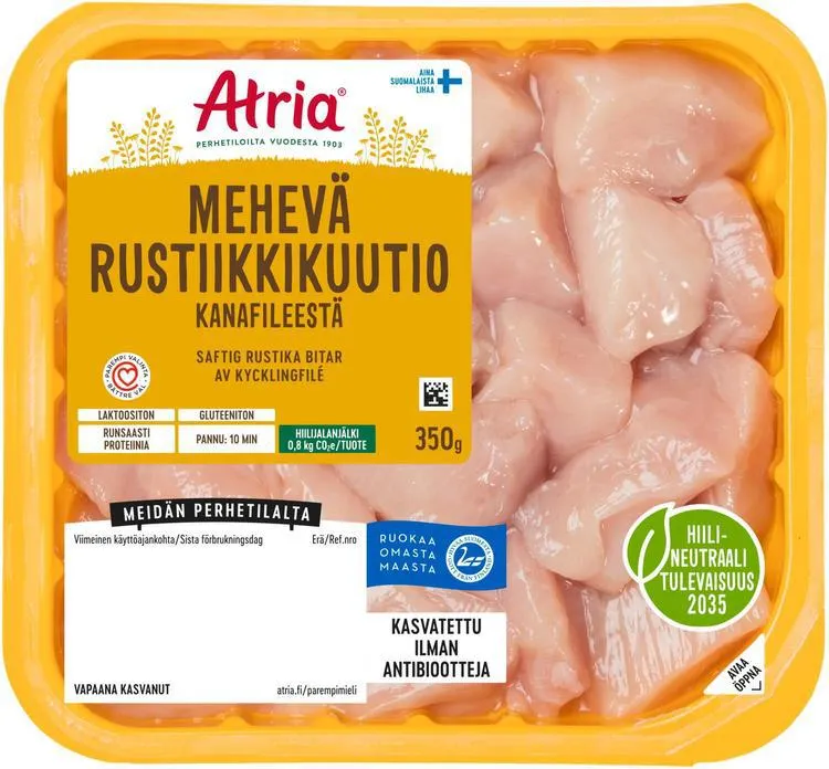 Atria Mehevä Rustiikkikuutio Kanafileestä 350g