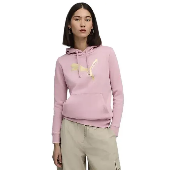 ess metallic hoodie w