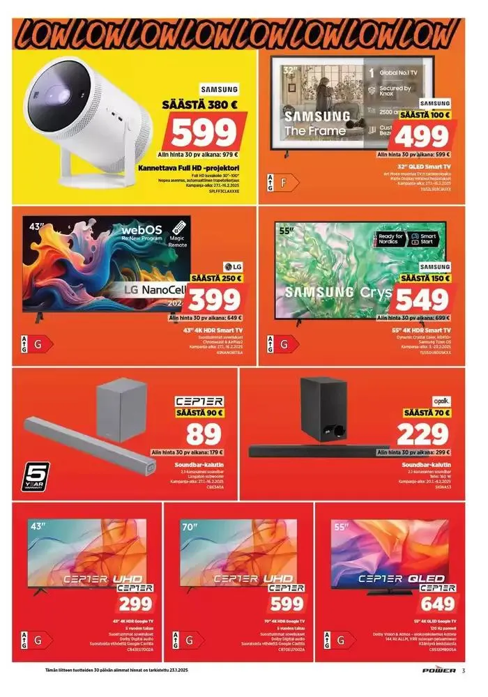 Power tarjoukset voimassa alkaen 23. joulukuuta - 9. helmikuuta 2025 - Tarjouslehti sivu 3