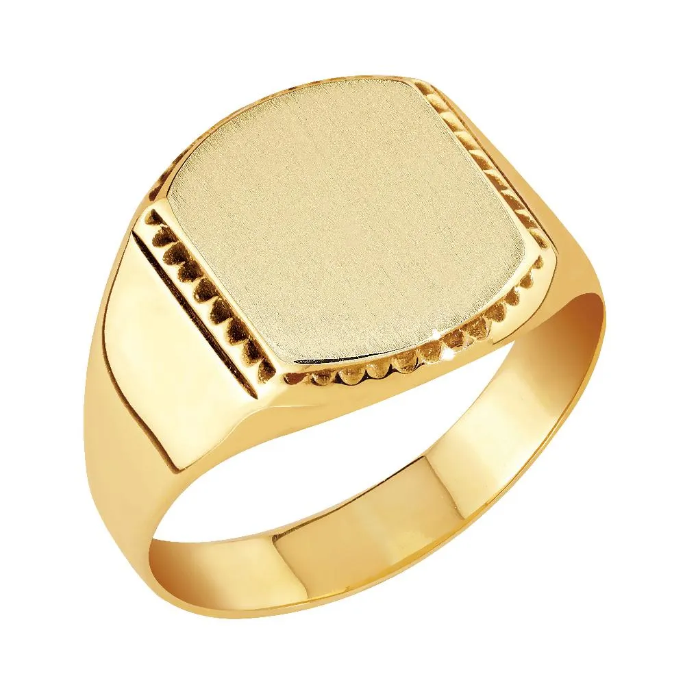 Kultainen kantasormus, kuvioreuna