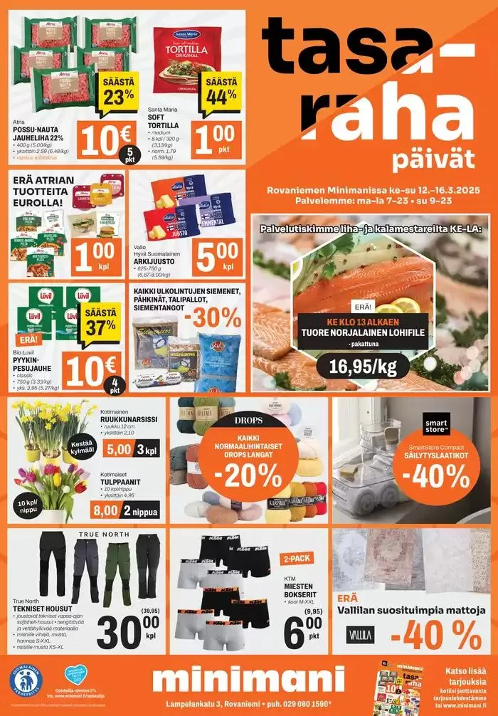 Mahtava tarjous kaikille asiakkaille voimassa alkaen 12. maaliskuuta - 16. maaliskuuta 2025 - Tarjouslehti sivu 1
