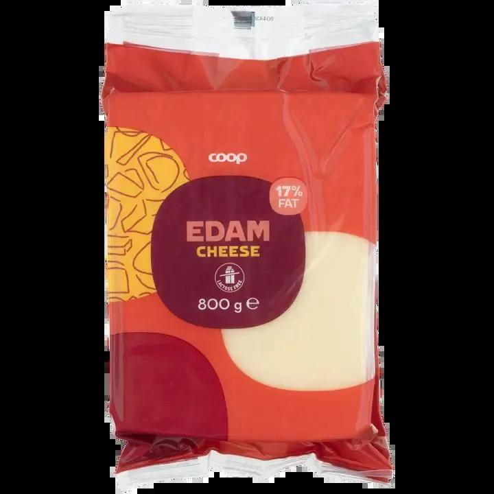 COOP Edamjuusto 17% laktoositon 800 g