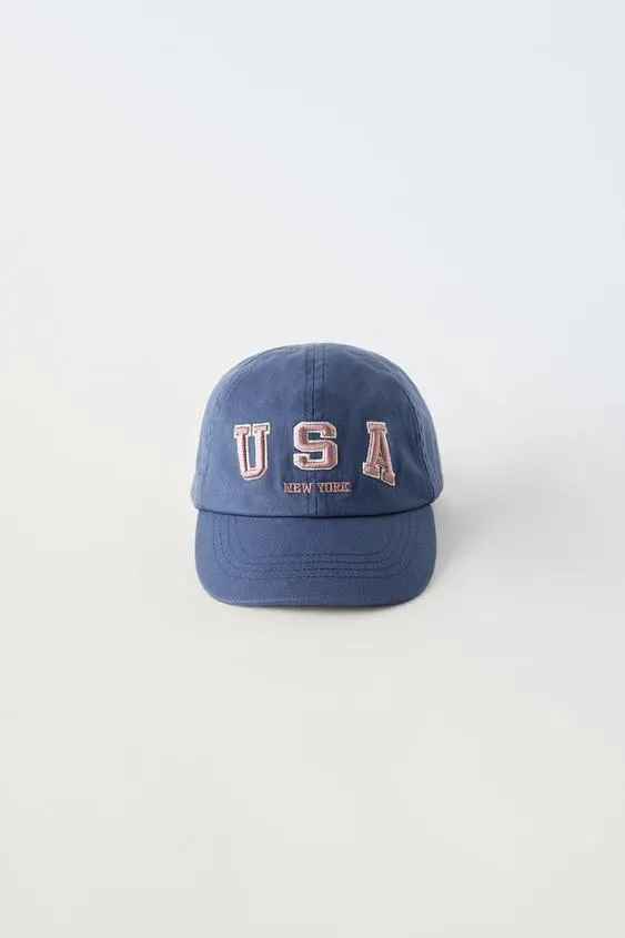 EMBROIDERED USA CAP